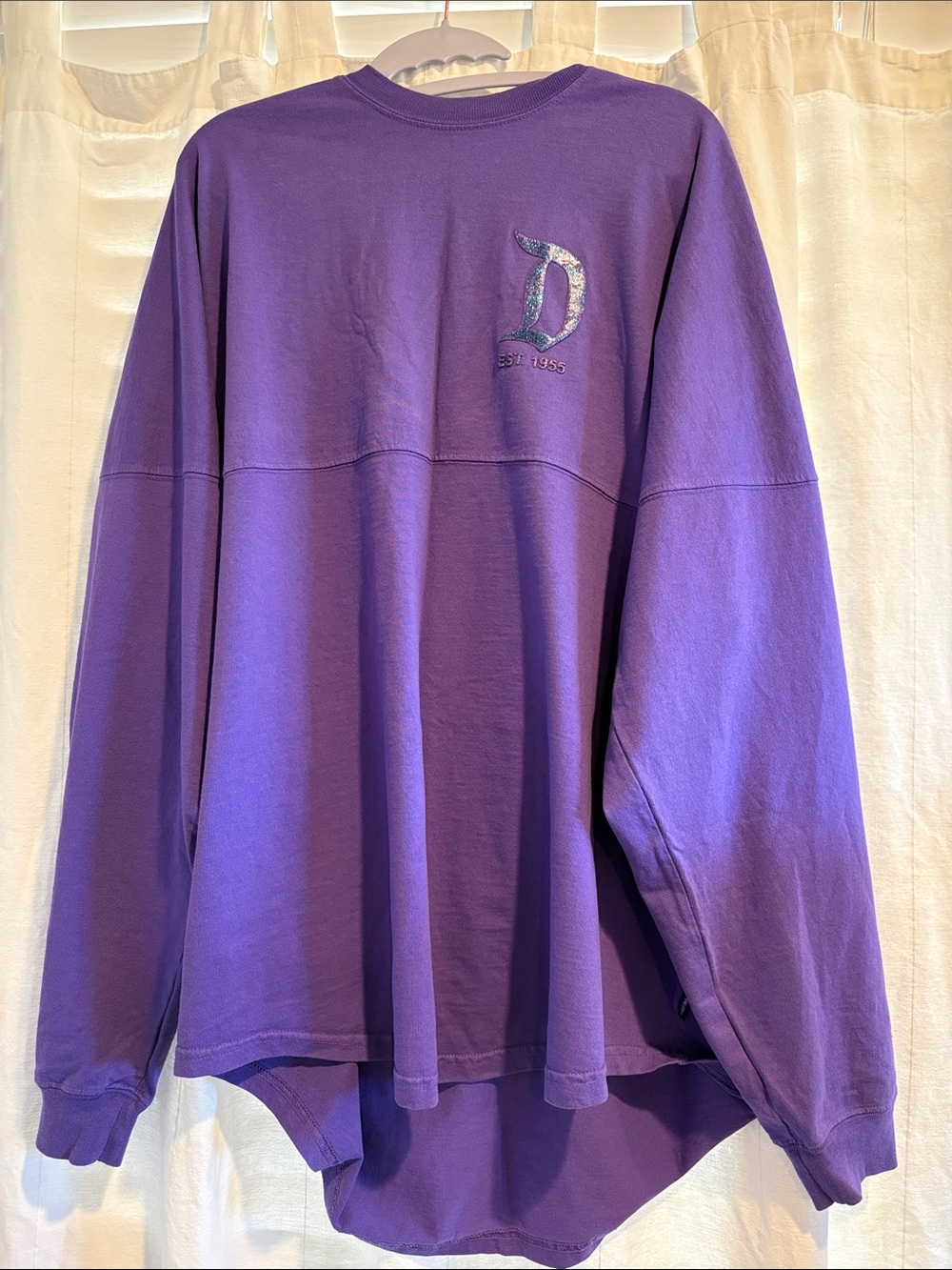 Disney Disneyland Parks Spirit Jersey Purple Potion Size XL Extra Large Glitter